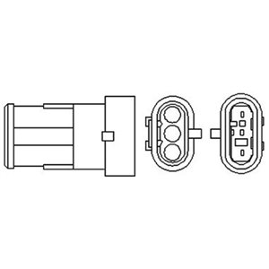 466016355098 Lambdaandur (juhtmete kogus 3, 285mm) sobib: RENAULT CLIO II, KAN