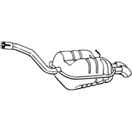 233-187 Rear Muffler BOSAL