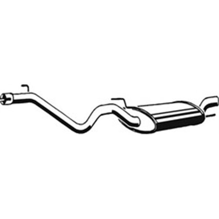 ASM03.043 Exhaust system rear silencer fits: VW GOLF III 1.4 1.9D 10.91 08.