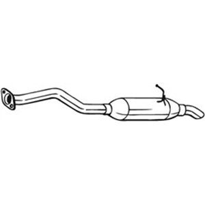 BOS228-177 Exhaust system rear silencer fits: TOYOTA AURIS 1.33 1.8 03.07 09