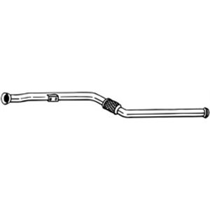 BOS850-165 Exhaust pipe middle fits: MERCEDES C T MODEL (S204), C (W204) 2.1