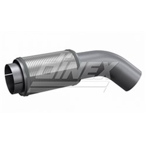 DIN5AA004 Exhaust pipe (length:660mm) fits: MERCEDES CITARTO EURO 5