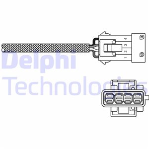 ES10795-12B1 Lambda Sensor DELPHI - Top1autovaruosad