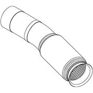DIN56132 Exhaust pipe (diameter:130mm/152mm, length:655mm) fits: MERCEDES