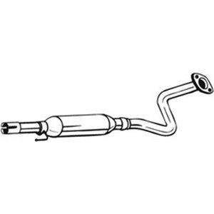 BOS284-585 Exhaust system middle silencer fits: TOYOTA COROLLA 1.4/1.6 11.01