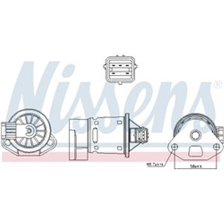 NIS 98246 EGR valve fits: CHEVROLET LACETTI, NUBIRA, REZZO DAEWOO LACETTI,