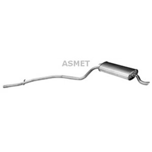 ASM16.074 Exhaust system rear silencer fits: FIAT SEICENTO / 600 1.1 01.98 