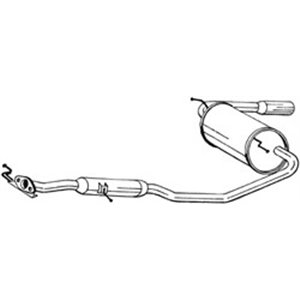 BOS284-567 Exhaust system complete fits: MAZDA MX 5 I 1.6/1.8 05.90 04.98