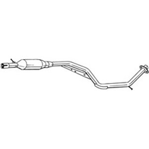 BOS284-393 Exhaust system middle silencer fits: MAZDA 5 1.8/2.0 02.05 05.10