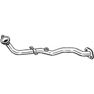 BOS803-019 Exhaust pipe front fits: NISSAN MICRA II 1.0/1.4 07.00 02.03