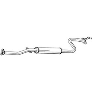 BOS285-129 Exhaust system middle silencer fits: HONDA CRX III 1.6 03.92 12.9