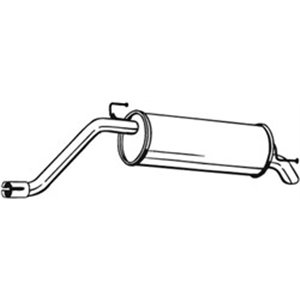 148-109 Rear Muffler BOSAL - Top1autovaruosad