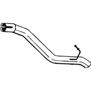 BOS750-235 Exhaust pipe rear fits: VOLVO S40 II, V50 1.6 01.05 12.12