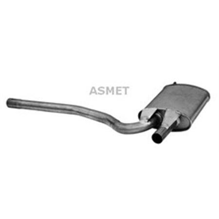 ASM06.017 Exhaust system middle silencer fits: AUDI A4 B5 1.6/1.9D 11.94 09