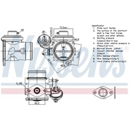 98301 EGR Valve NISSENS