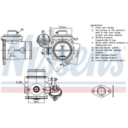 NIS 98301 EGR valve fits: VW TRANSPORTER IV 2.5D 09.95 04.03