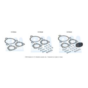 FK70564B Exhaust system fitting element (Fitting kit) fits BM70564 fits: A