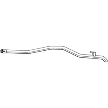 BOS950-089 Exhaust pipe rear (x2820mm) fits: MERCEDES SPRINTER 3,5 T (B906),