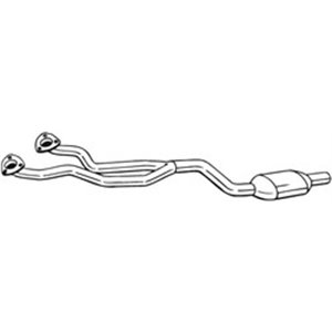 BOS099-120 Catalytic converter fits: BMW 5 (E39) 2.0/2.5 09.95 06.03