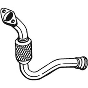 BOS713-253 Exhaust pipe front (flexible) fits: RENAULT CLIO II, KANGOO, KANG