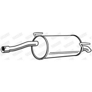 23380 Rear Muffler WALKER - Top1autovaruosad