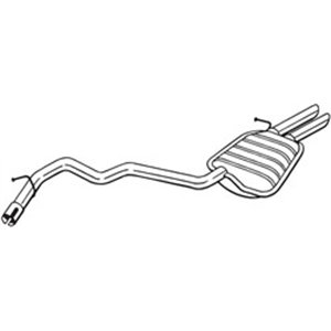 BOS280-411 Exhaust system rear silencer f - Top1autovaruosad