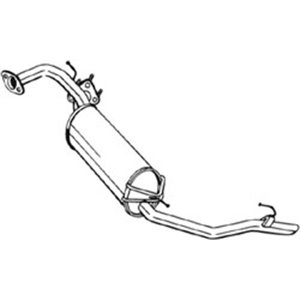 BOS282-949 Exhaust system rear silencer fits: HONDA CIVIC VIII 1.8 09.05 