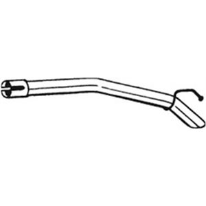 BOS750-237 Exhaust pipe rear fits: VOLVO C30 1.6 10.06 12.12