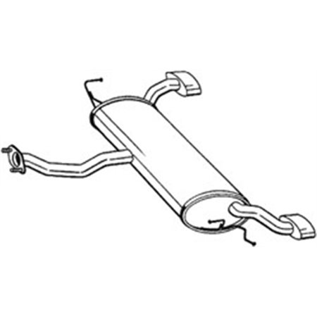 165-003 Rear Muffler BOSAL