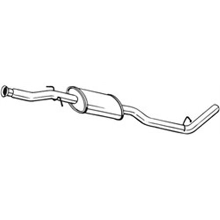 BOS279-701 Exhaust system middle silencer fits: RENAULT KANGOO, KANGOO EXPRE