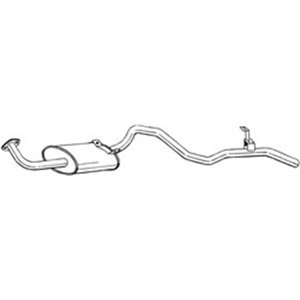 BOS286-039 Exhaust system rear silencer fits: TOYOTA LAND CRUISER 2.4D 10.85