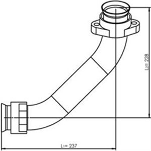 DIN53174 Avgasrör  diameter  50 mm  längd - Top1autovaruosad