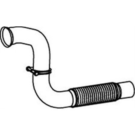 DIN54271 Avgasrör (längd:1030mm) EURO 4/5 passar: MERCEDES ATEGO 2 OM90