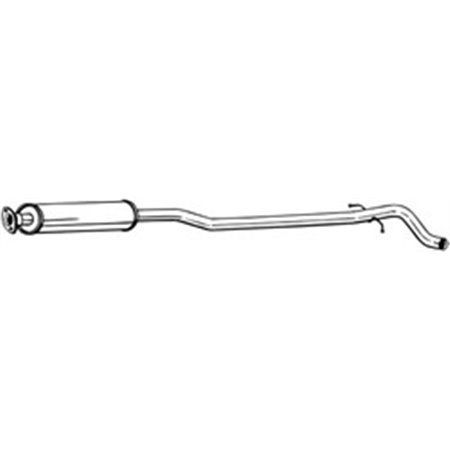 BOS286-189 Exhaust system middle silencer fits: VOLVO S60 I 2.0 2.5 07.00 04