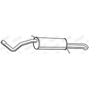 23345 Rear Muffler WALKER - Top1autovaruosad