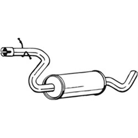 233-805 Keskimmäinen Äänenvaimennin BOSAL