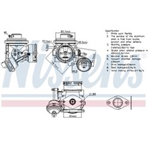 NIS 98298 EGR valve fits: VW NEW BEETLE 1.9D 02.01 09.10