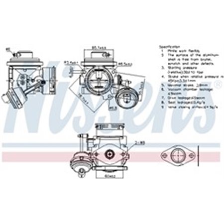 98298 EGR Valve NISSENS