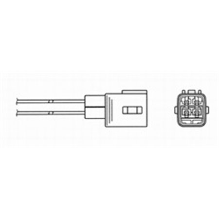 OZA659-EE62 7916 Lambdasond (antal ledningar 4, 275 mm) passar: CHEVROLET EPICA CI