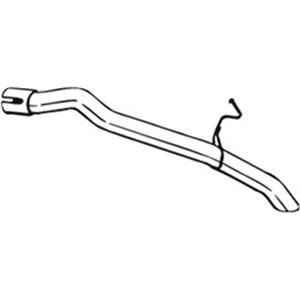 BOS840-175 Exhaust pipe rear fits: FORD TOURNEO CONNECT, TRANSIT CONNECT 1.8