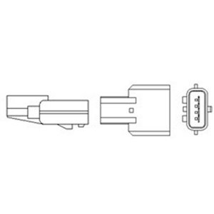 466016355104 Lambdaandur (juhtmete kogus 4, 492mm) sobib: DACIA DUSTER, DUSTER