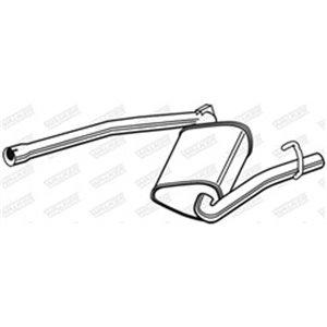 WALK23054 Exhaust system middle silencer  - Top1autovaruosad