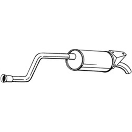 BOS279-953 Exhaust system rear silencer fits: RENAULT ESPACE IV 1.9D/2.0D/2.