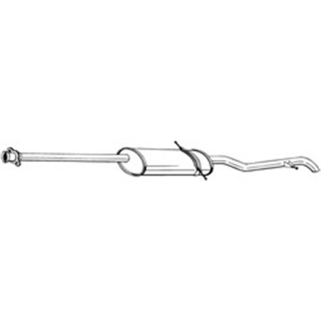 BOS289-031 Exhaust system rear silencer fits: MERCEDES A (W168) 1.4/1.6/1.9 
