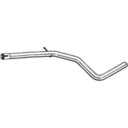 BOS800-129 Exhaust pipe middle fits: FIAT BRAVO II, STILO 1.9D 10.01 12.14