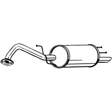 141-009 Глушитель выхлопных газов конечный BOSAL