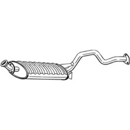 BOS278-557 Exhaust system rear silencer fits: MITSUBISHI PAJERO II 2.5D/3.0 