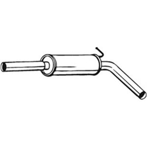 233-783 Centre Muffler BOSAL - Top1autovaruosad