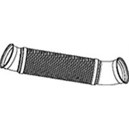 DIN67137 Exhaust pipe (diameter:126,4mm, length:620mm) fits: SCANIA EURO 5