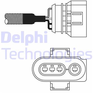 ES10979-12B1 Lambdaandur (juhtmete kogus 4, 720mm) sobib: AUDI A4 B5, A6 C4, A